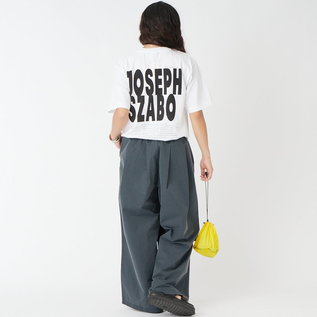 WALLA WALLA SPORT [ワラワラスポーツ] ショートスリーブ フォトプリント丸胴Tシャツ [PRINTABLE-TUBE-TEE] PRISCILLA &&モデル身長：162cm 着用サイズ：S&&