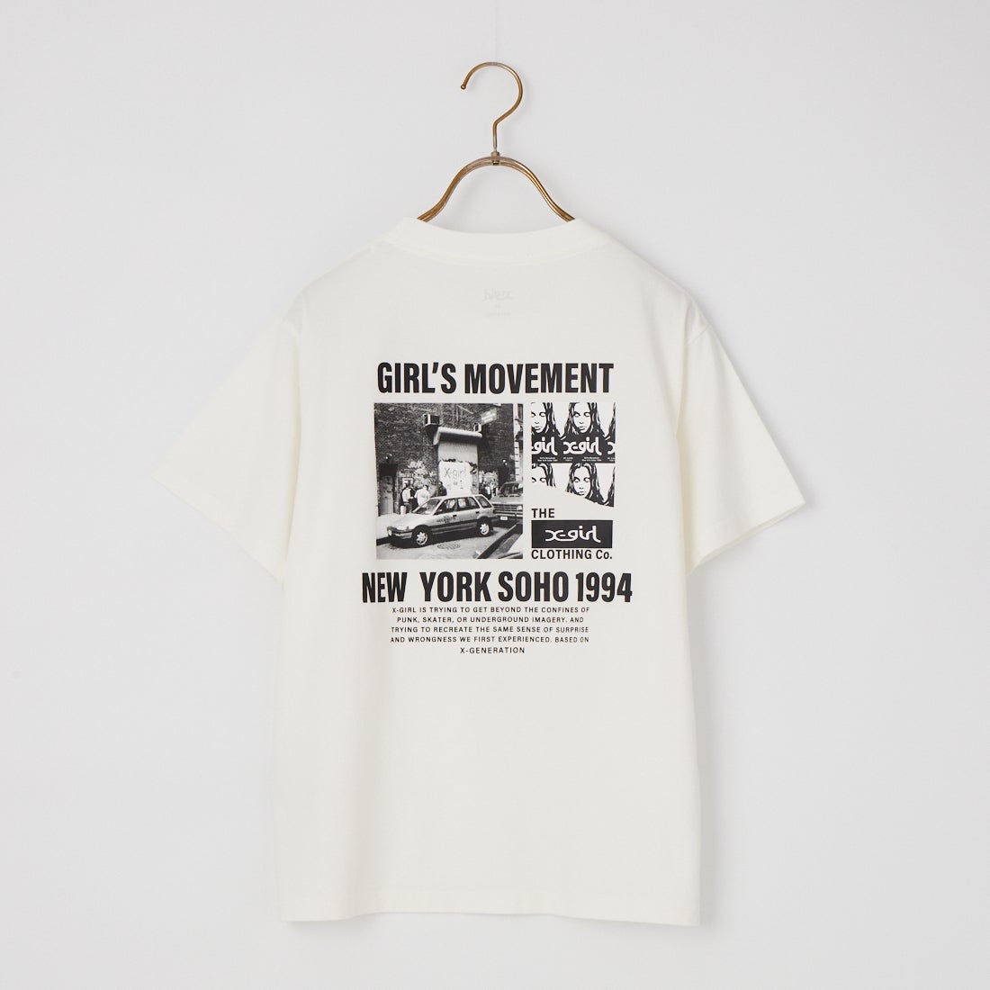 X-girl [エックスガール] ヒストリー ショートスリーブTシャツ [105262011027] WHITE
