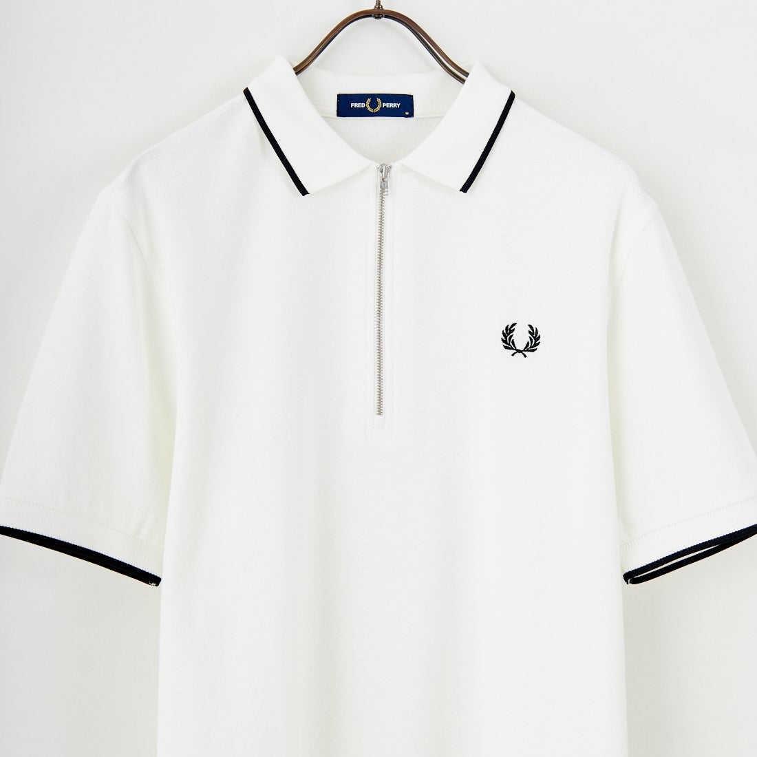 FRED PERRY [フレッドペリー] クレープピケポロシャツ [M2480] 129 SNOW W