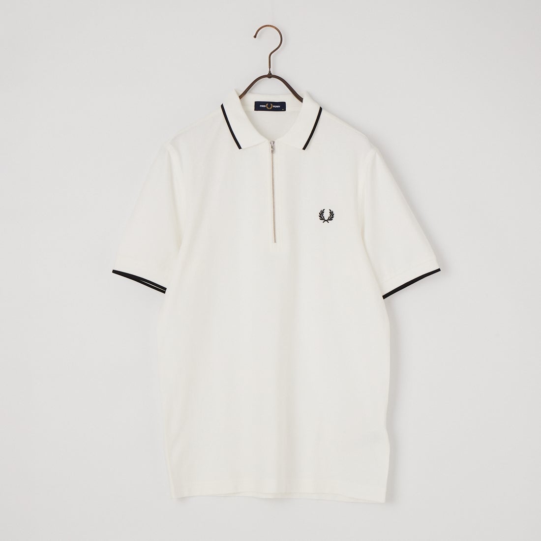 FRED PERRY [フレッドペリー] クレープピケポロシャツ [M2480] 129 SNOW W