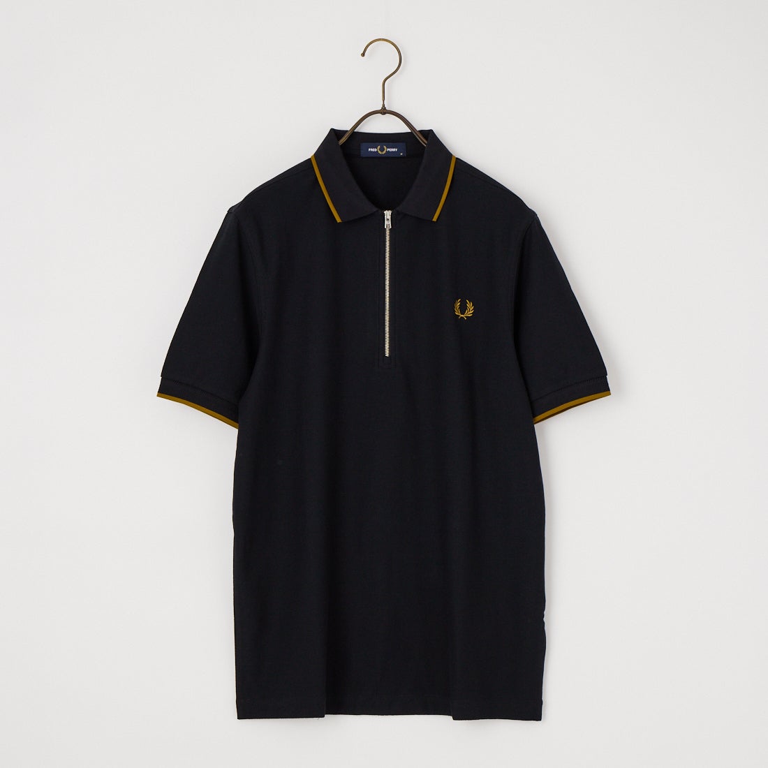FRED PERRY [フレッドペリー] クレープピケポロシャツ [M2480] 102 BLACK