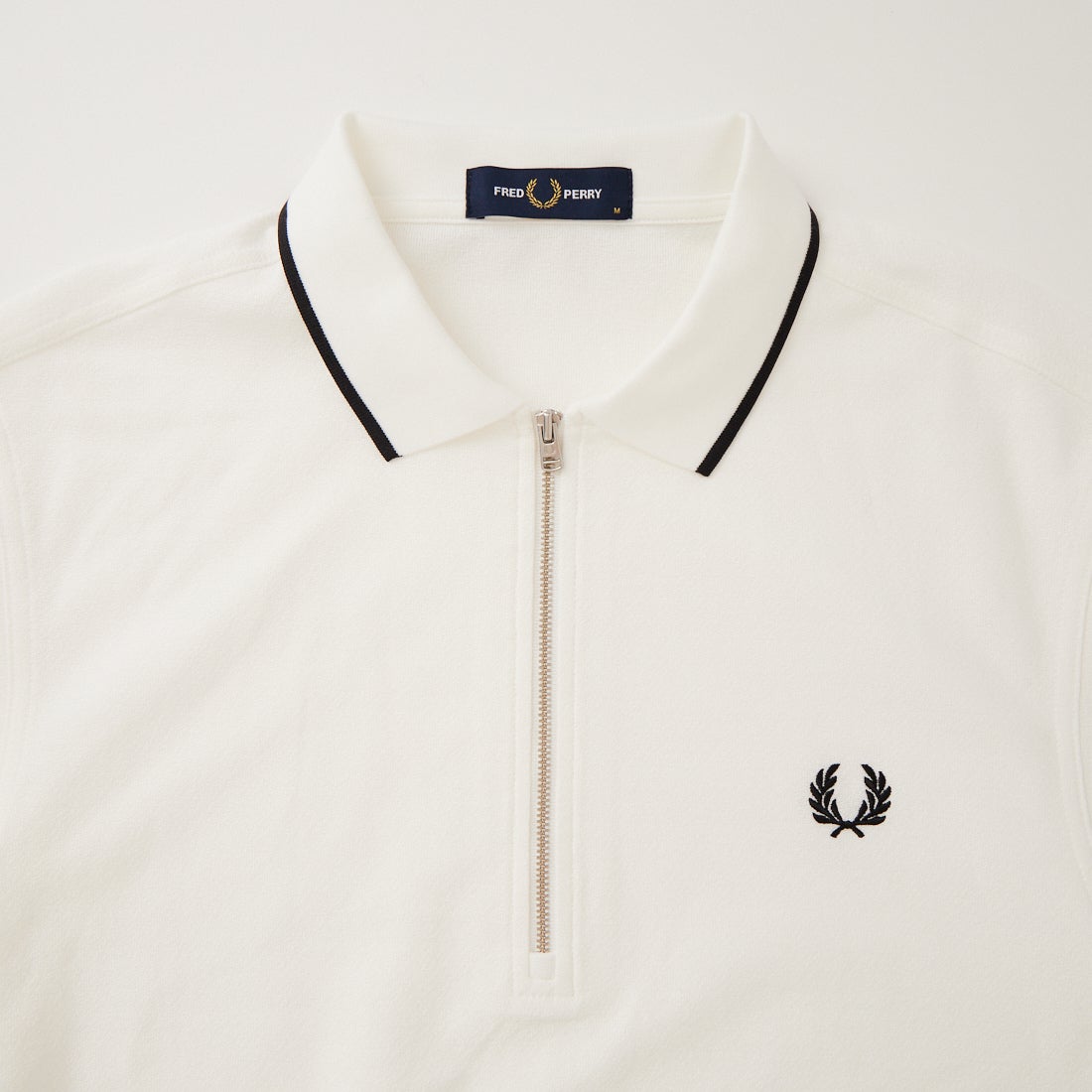 FRED PERRY [フレッドペリー] クレープピケポロシャツ [M2480] 129 SNOW W