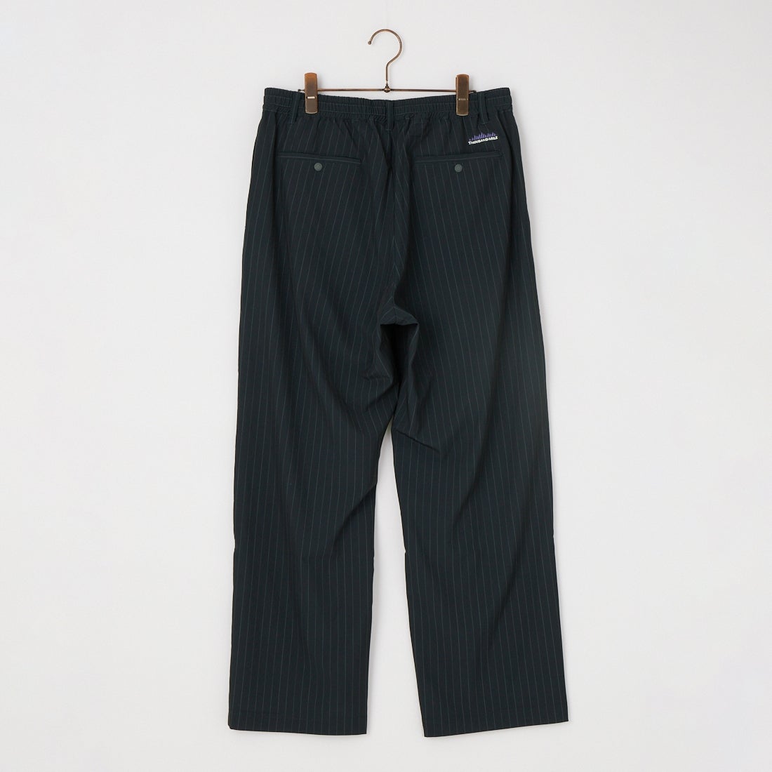 THOUSAND MILE [サウザンド マイル] ストライプ タックロングパンツ [TM261TP00921] 95 NAVY ST