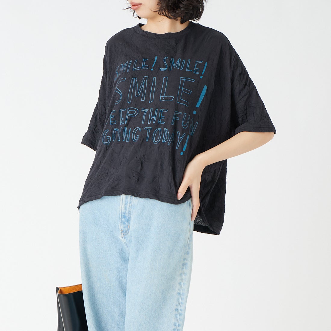 99 BLACK&&モデル身長：162cm 着用サイズ：F&&