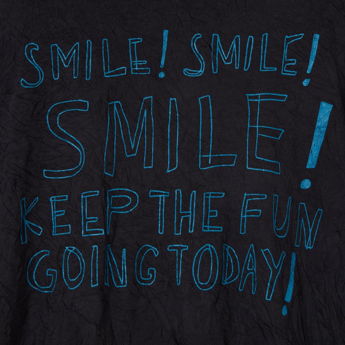 tumugu: [ツムグ] ワッシャーライトプリントTシャツ [TC26208] 99 BLACK