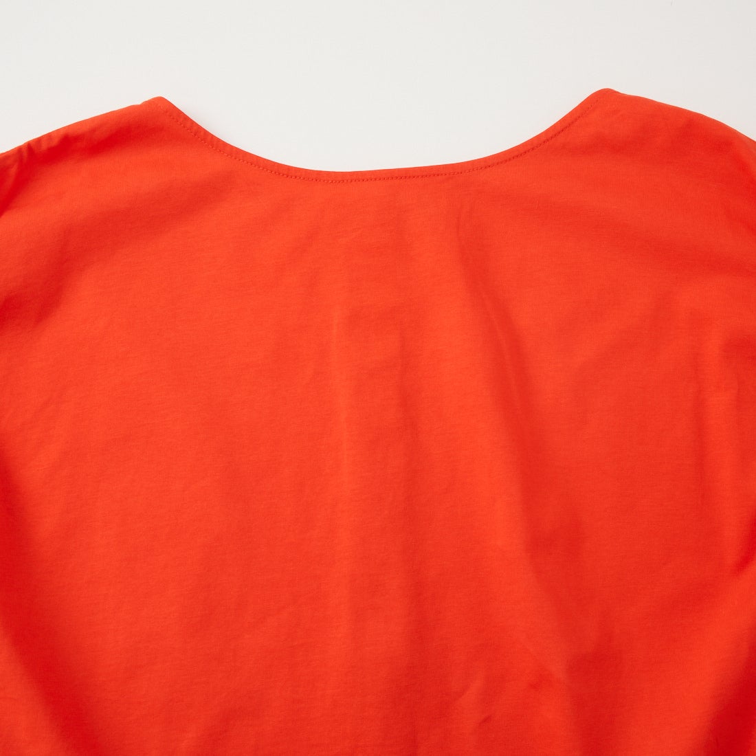 Jf Ready Made [ジェイエフレディメイド] コットンシルケット天竺 2WAY袖フリルTシャツ [736319] ｵﾚﾝｼﾞ