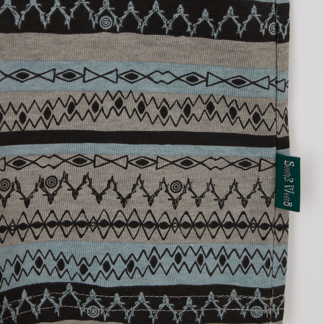 South2West8 [サウスツーウエストエイト] ショートスリーブクルーネックボーダーTシャツ [SX738] B GREY