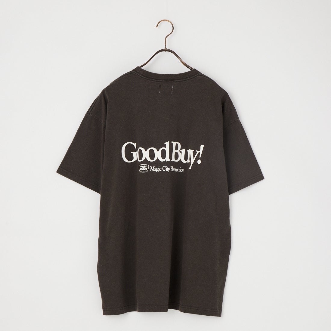 Name. [ネーム] HELLOW GOOD BUY ルーズフィットプリントTシャツ [NMCU-059] BLACK