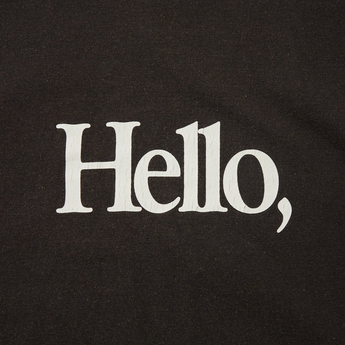 Name. [ネーム] HELLOW GOOD BUY ルーズフィットプリントTシャツ [NMCU-059] BLACK