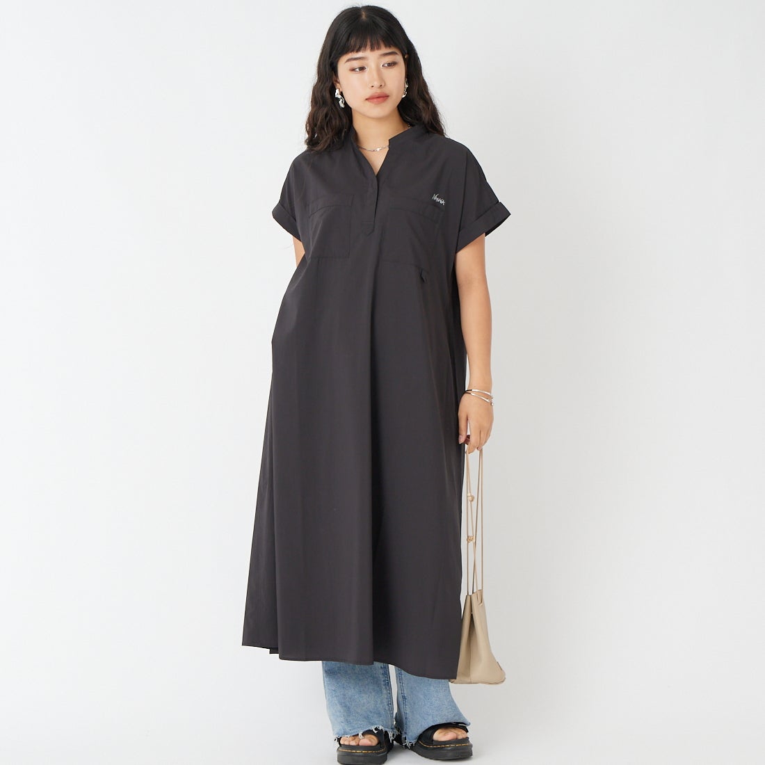 BLK&&モデル身長：162cm 着用サイズ：WL&&