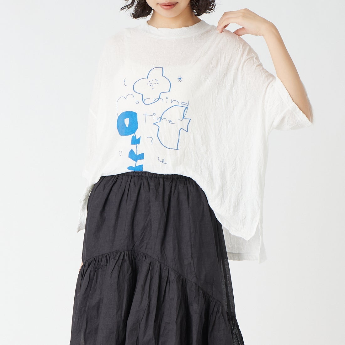 02 OFF&&モデル身長：162cm 着用サイズ：F&&