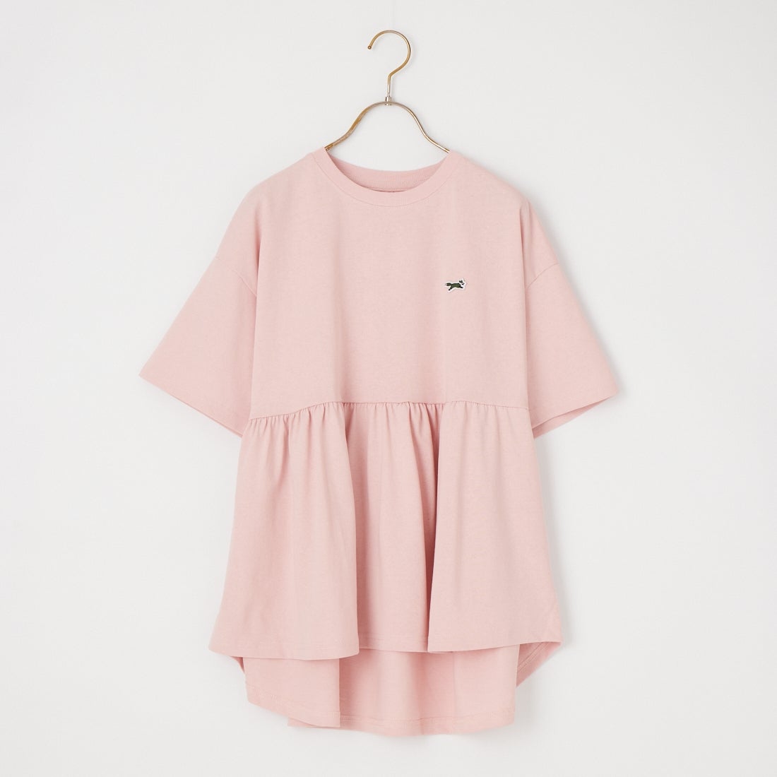 THE FOX [ザフォックス] 別注 ワンポイントロゴ ギャザー切替カットソー [JFL26SS-07-JF] PINK