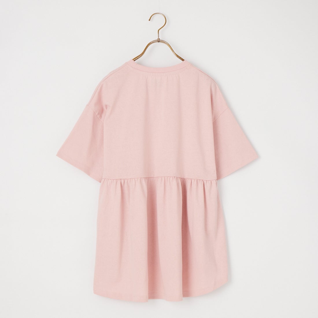 THE FOX [ザフォックス] 別注 ワンポイントロゴ ギャザー切替カットソー [JFL26SS-07-JF] PINK