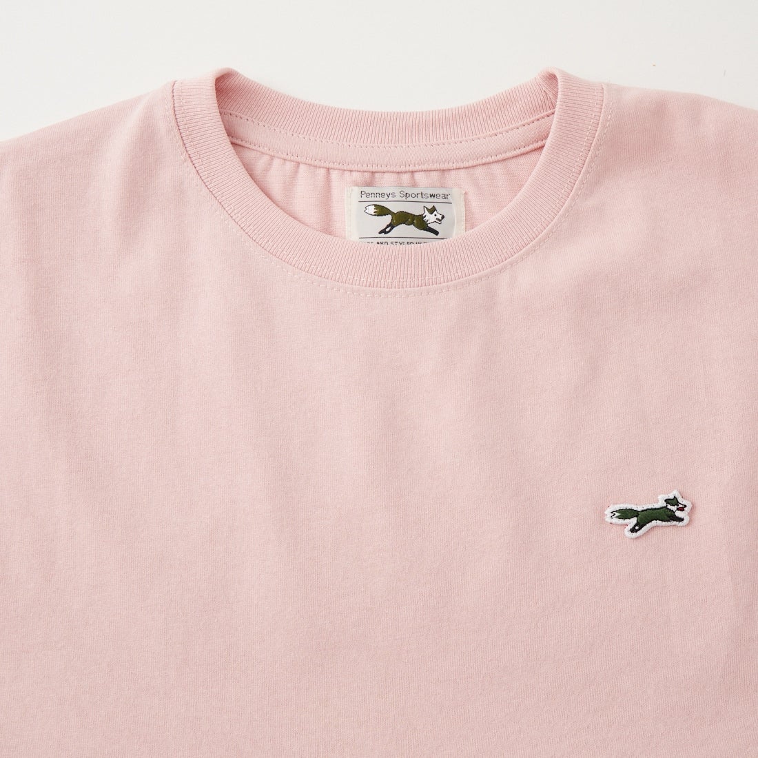 THE FOX [ザフォックス] 別注 ワンポイントロゴ ギャザー切替カットソー [JFL26SS-07-JF] PINK