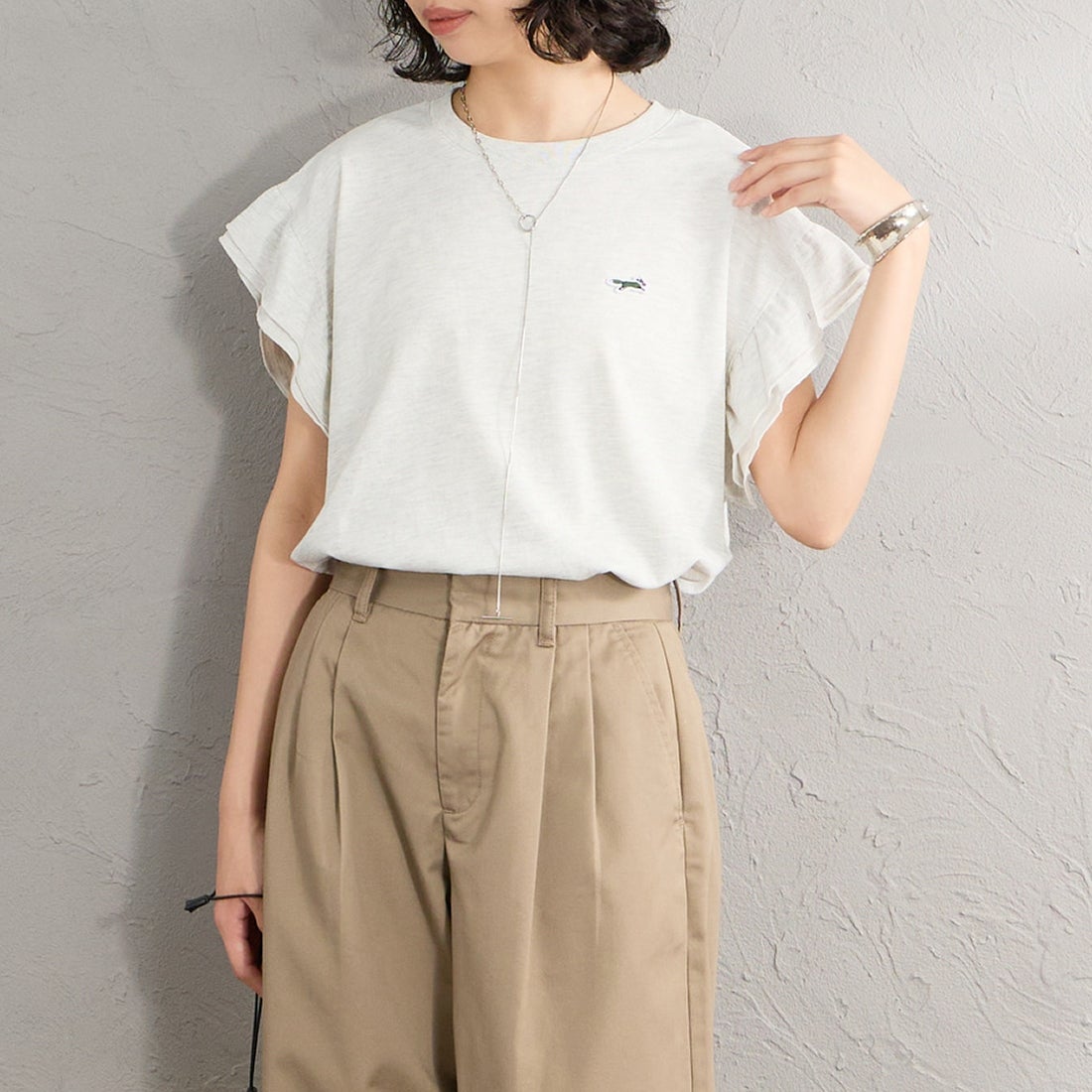 ASH&&モデル身長：162cm 着用サイズ：F&&