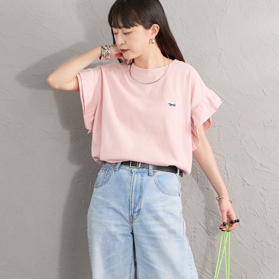 PINK&&モデル身長：150cm 着用サイズ：F&&