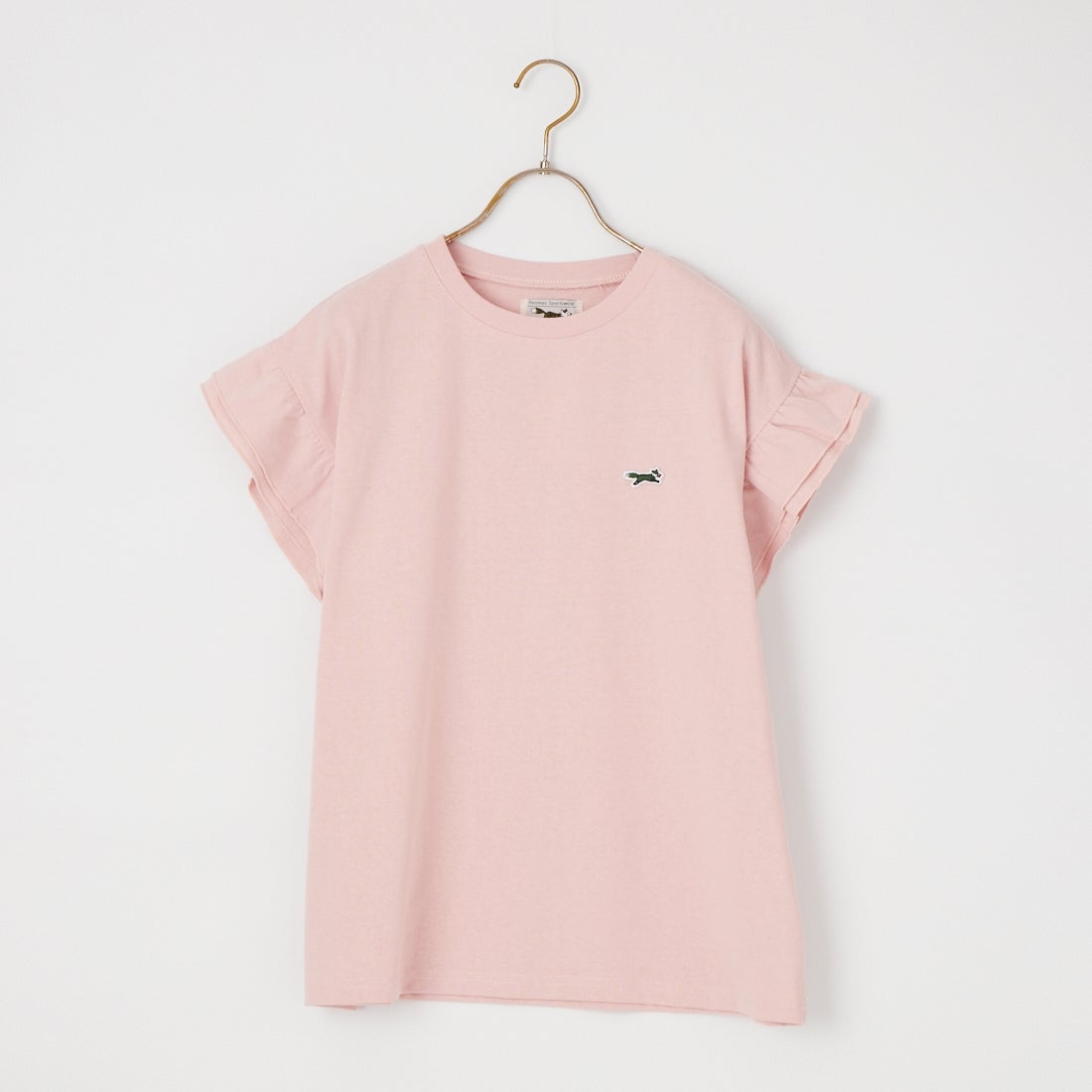 THE FOX [ザフォックス] 別注 ワンポイントロゴ 袖フリルカットソー [JFL26SS-08-JF] PINK