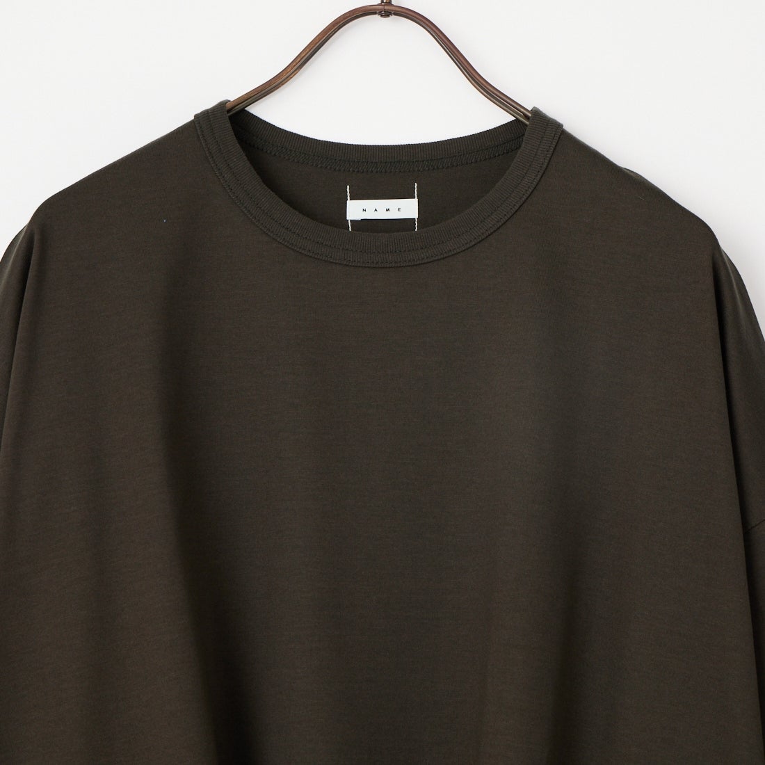 Name. [ネーム] シルケットコットンビッグTシャツ [NMCU-032] CHARCOAL