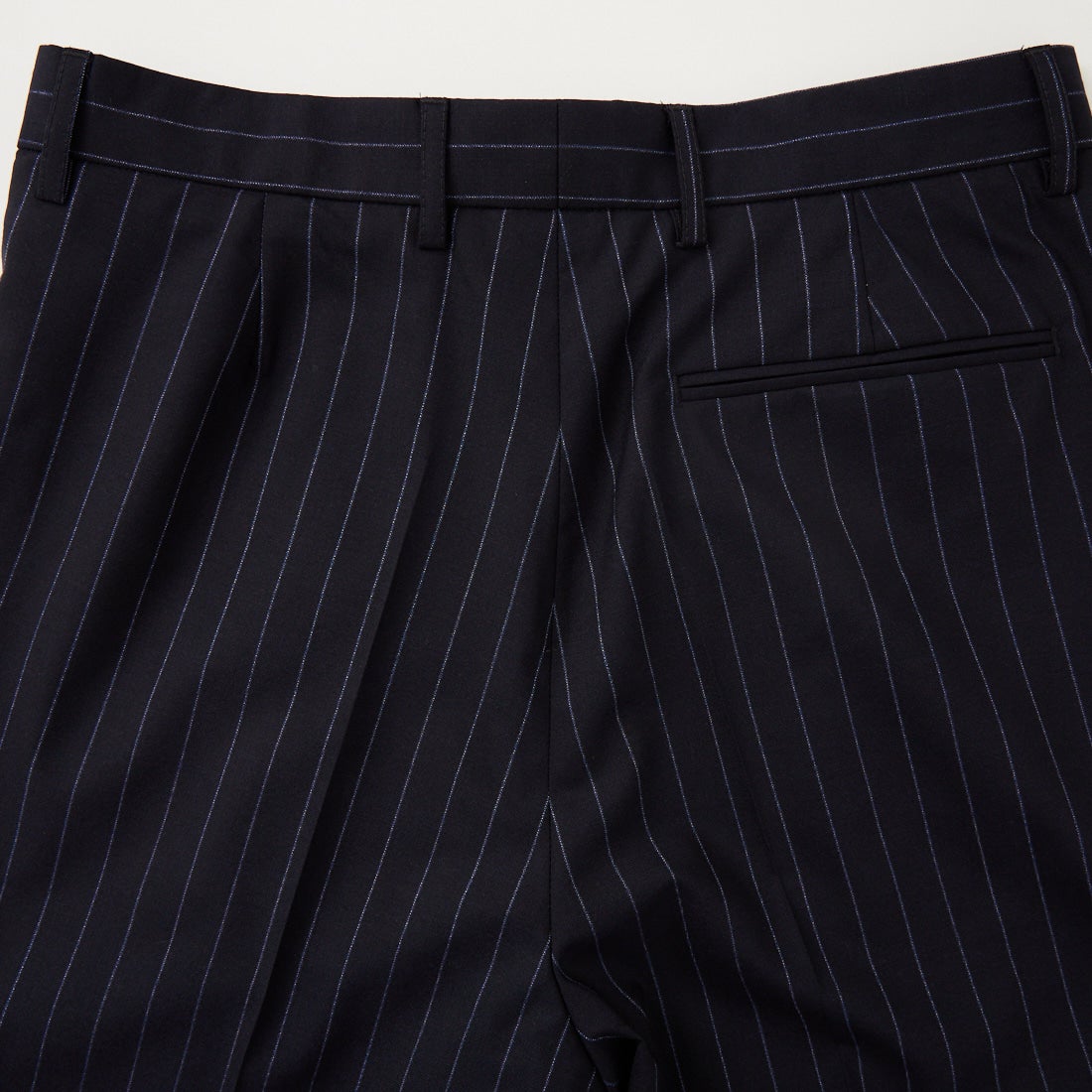GAMBERT [ギャンバート] ストライプトロピカルウールトラウザーズ [GB261ST11041] 79 NAVY