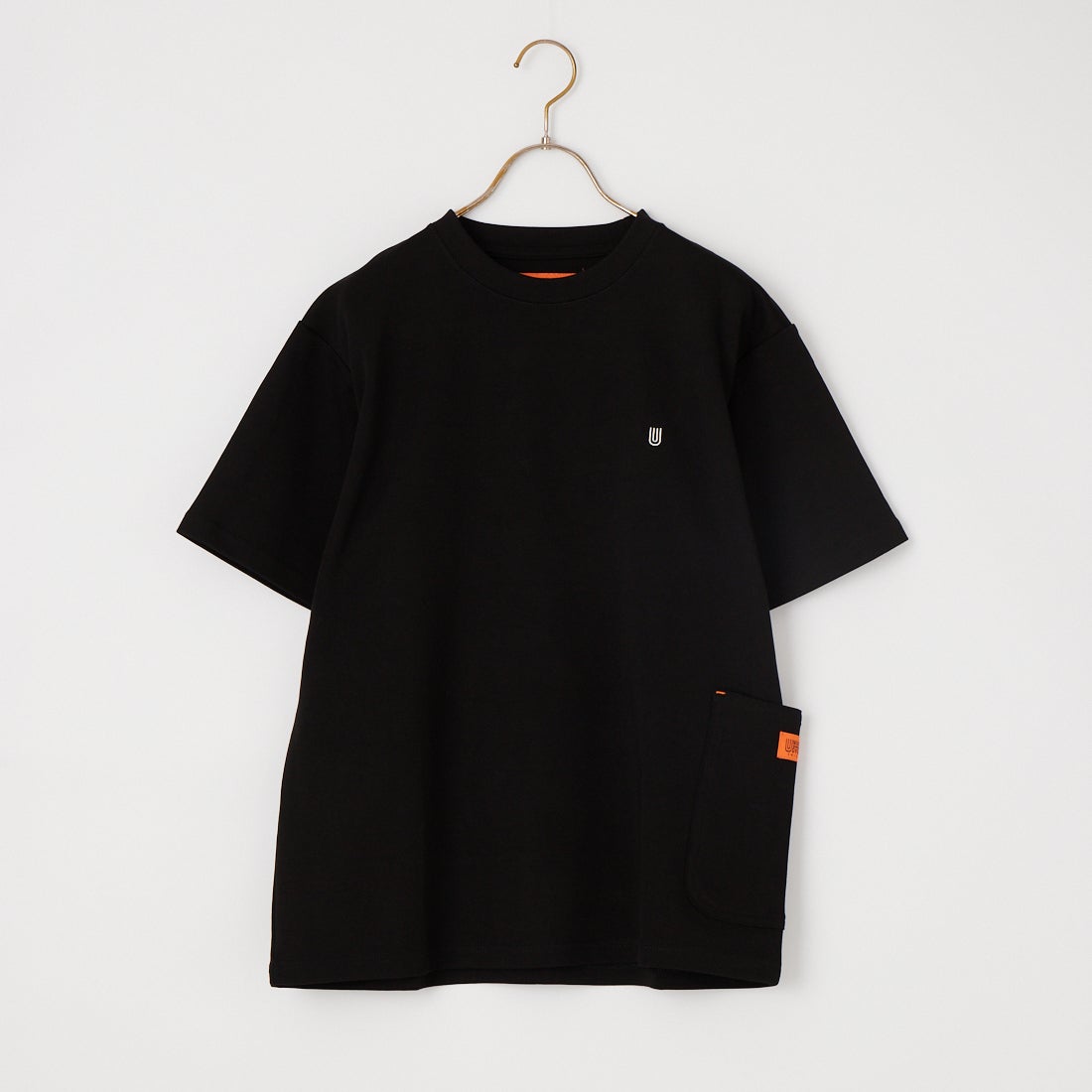 UNIVERSAL OVERALL [ユニバーサルオーバーオール] 別注 ポンチカバーオールTシャツ [U2611279IN-JF] BLACK