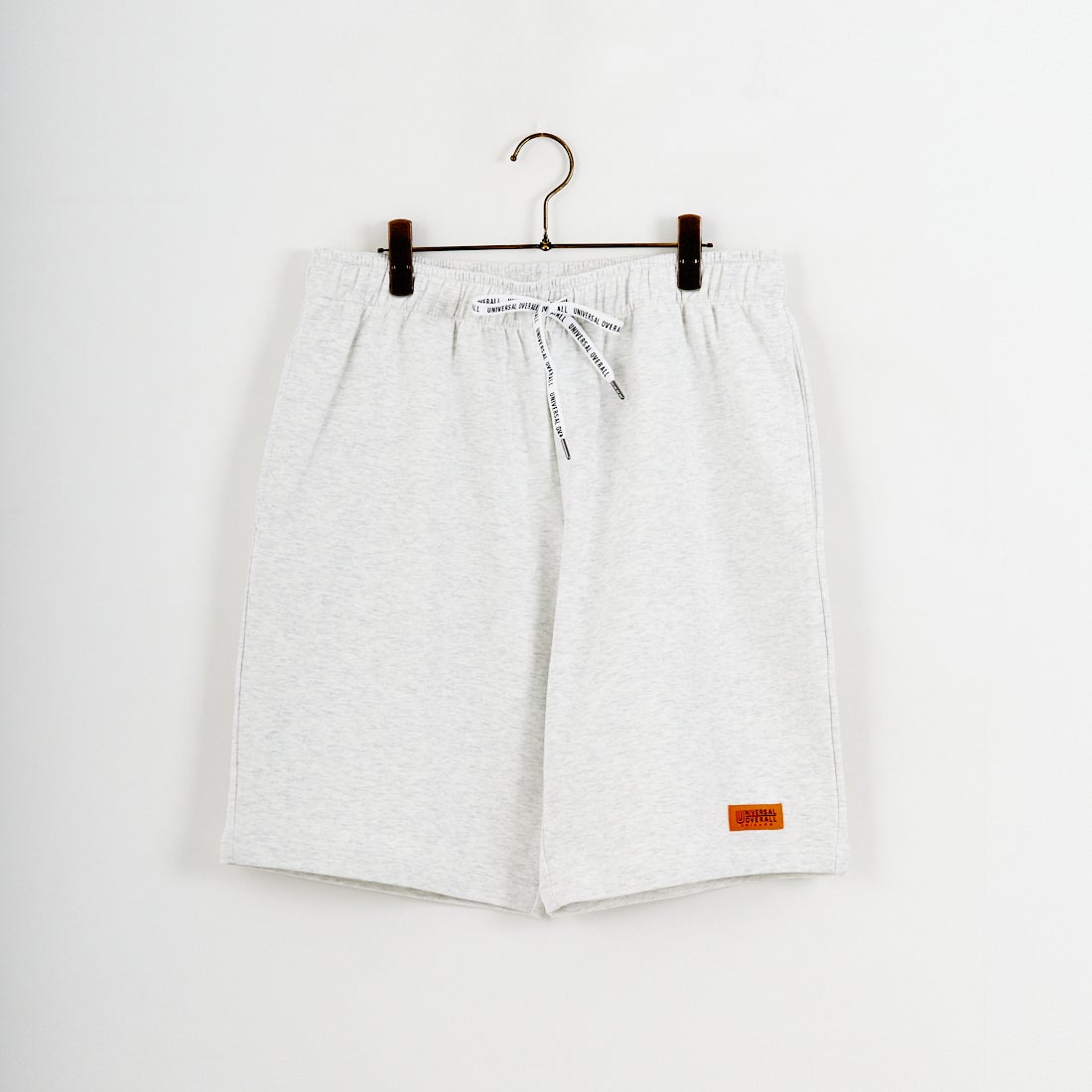 UNIVERSAL OVERALL [ユニバーサルオーバーオール] 別注 ワンポイントロゴ ポンチショートパンツ [U2611661IN-JF] ASH