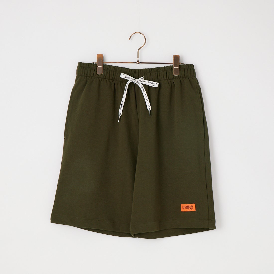 UNIVERSAL OVERALL [ユニバーサルオーバーオール] 別注 ワンポイントロゴ ポンチショートパンツ [U2611661IN-JF] CHR BROWN