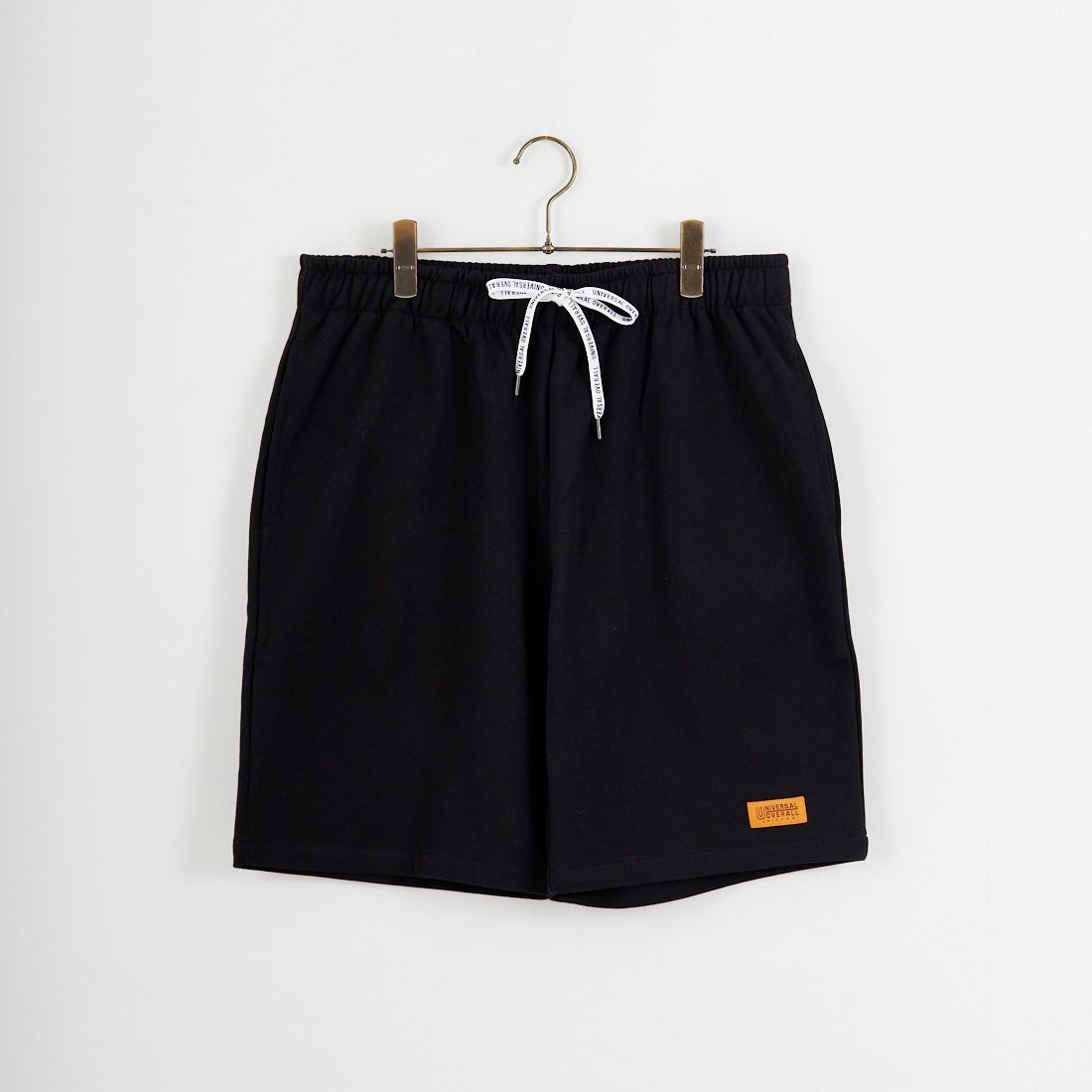 UNIVERSAL OVERALL [ユニバーサルオーバーオール] 別注 ワンポイントロゴ ポンチショートパンツ [U2611661IN-JF] BLACK