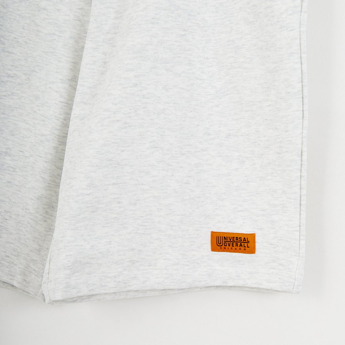 UNIVERSAL OVERALL [ユニバーサルオーバーオール] 別注 ワンポイントロゴ ポンチショートパンツ [U2611661IN-JF] ASH