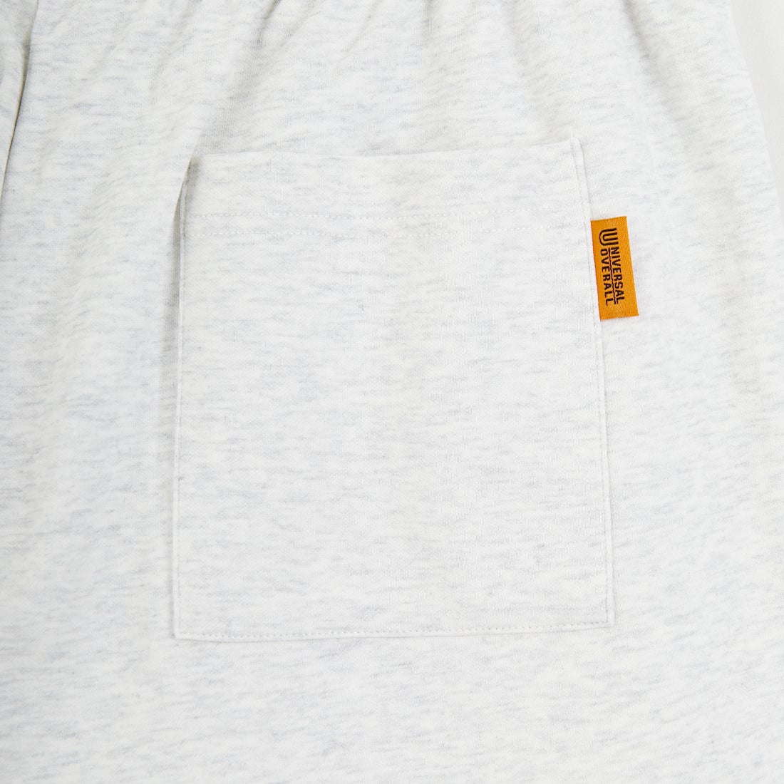 UNIVERSAL OVERALL [ユニバーサルオーバーオール] 別注 ワンポイントロゴ ポンチショートパンツ [U2611661IN-JF] ASH