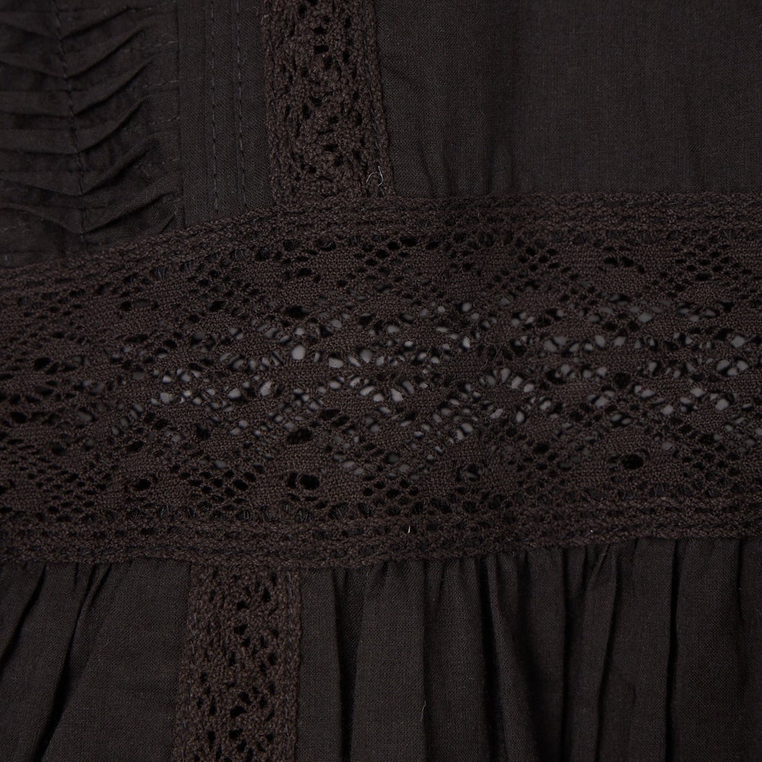 Jeans Factory Clothes [ジーンズファクトリークローズ] コットンフリルブラウス [25588-BJ] BLACK