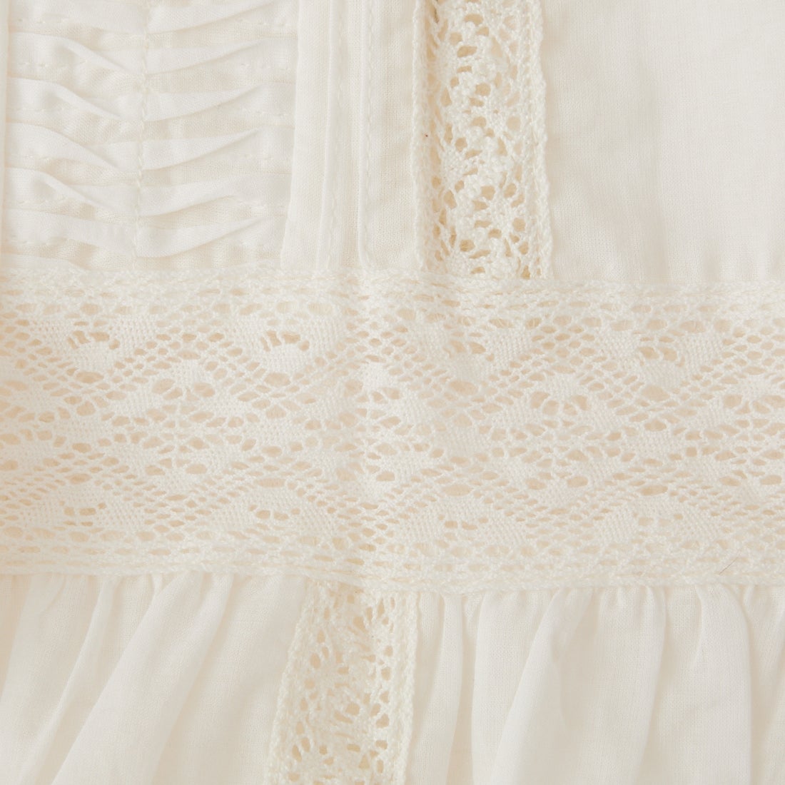 Jeans Factory Clothes [ジーンズファクトリークローズ] コットンフリルブラウス [25588-BJ] OFF WHITE