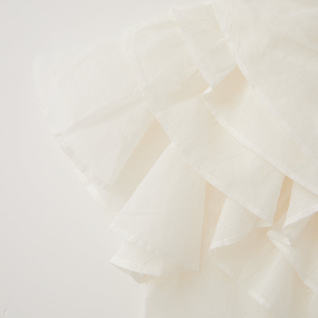 Jeans Factory Clothes [ジーンズファクトリークローズ] ラッフルブラウス [25703-MN] OFF WHITE