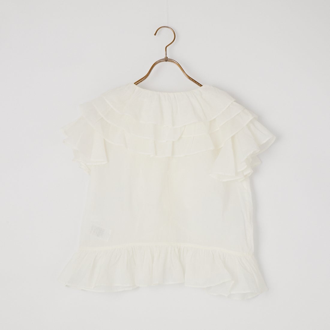 Jeans Factory Clothes [ジーンズファクトリークローズ] ラッフルブラウス [25703-MN] OFF WHITE
