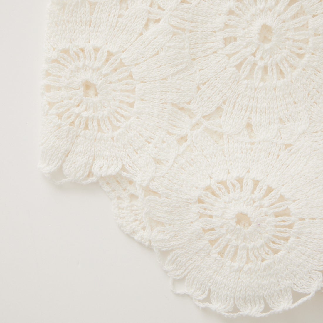 Jeans Factory Clothes [ジーンズファクトリークローズ] 総刺繍ノースリーブトップス [12652-MY] OFF WHITE
