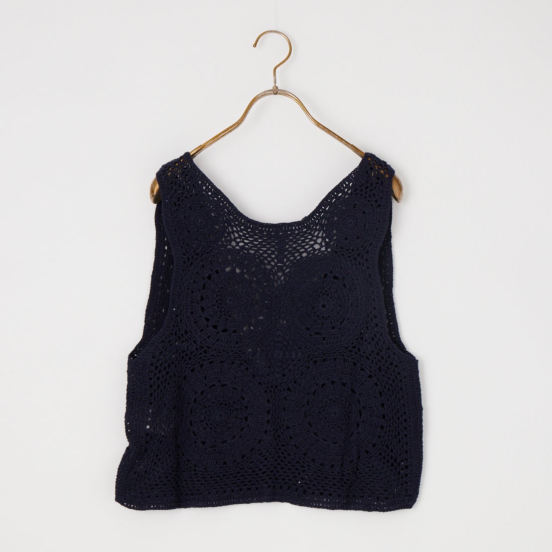 Jeans Factory Clothes [ジーンズファクトリークローズ] クロシェレースベスト [12636-PF] NAVY