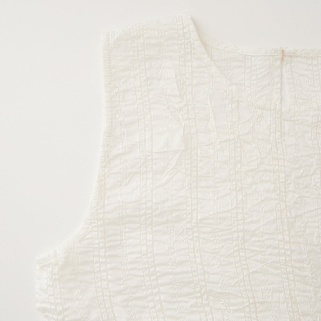 Jeans Factory Clothes [ジーンズファクトリークローズ] シアーストライプペプラムブラウス [25623-MN] OFF WHITE