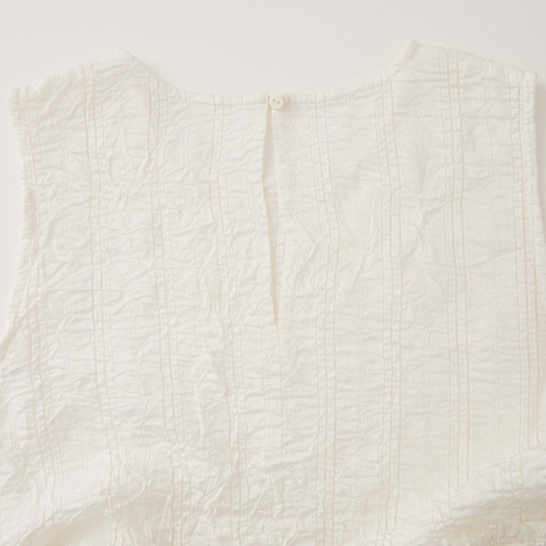 Jeans Factory Clothes [ジーンズファクトリークローズ] シアーストライプペプラムブラウス [25623-MN] OFF WHITE