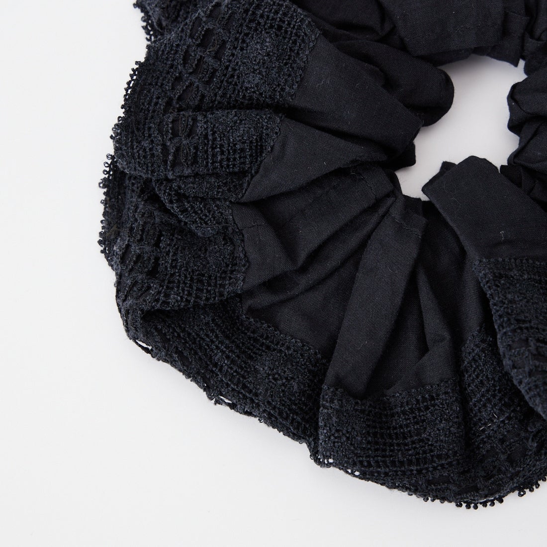 Jeans Factory Clothes [ジーンズファクトリークローズ] コットンレースシュシュ [25656-BH] BLACK
