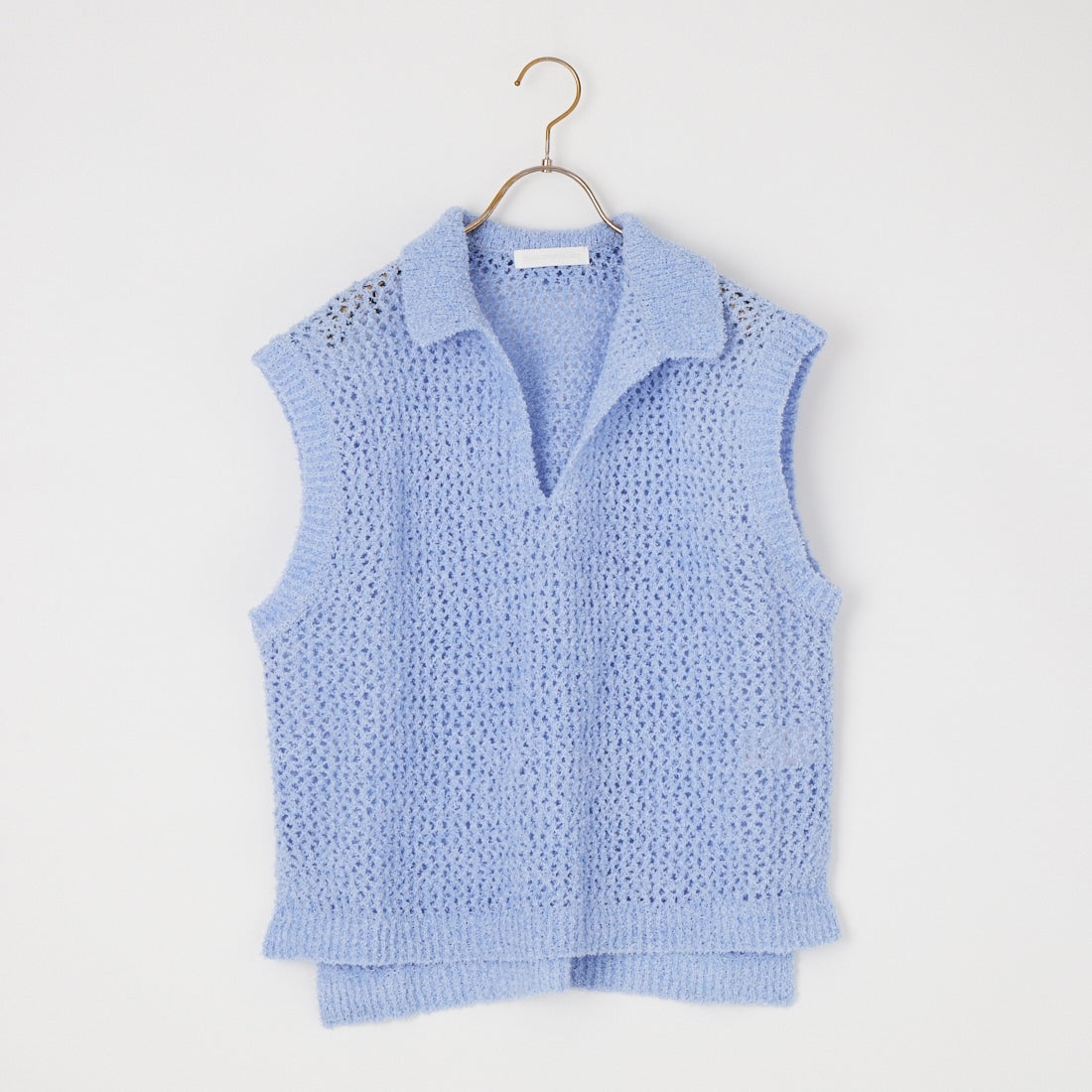 Jeans Factory Clothes [ジーンズファクトリークローズ] メッシュポロニット [11267815] 072 ｻｯｸｽ