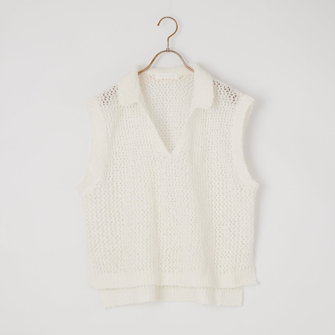 Jeans Factory Clothes [ジーンズファクトリークローズ] メッシュポロニット [11267815] 031 ｵﾌ