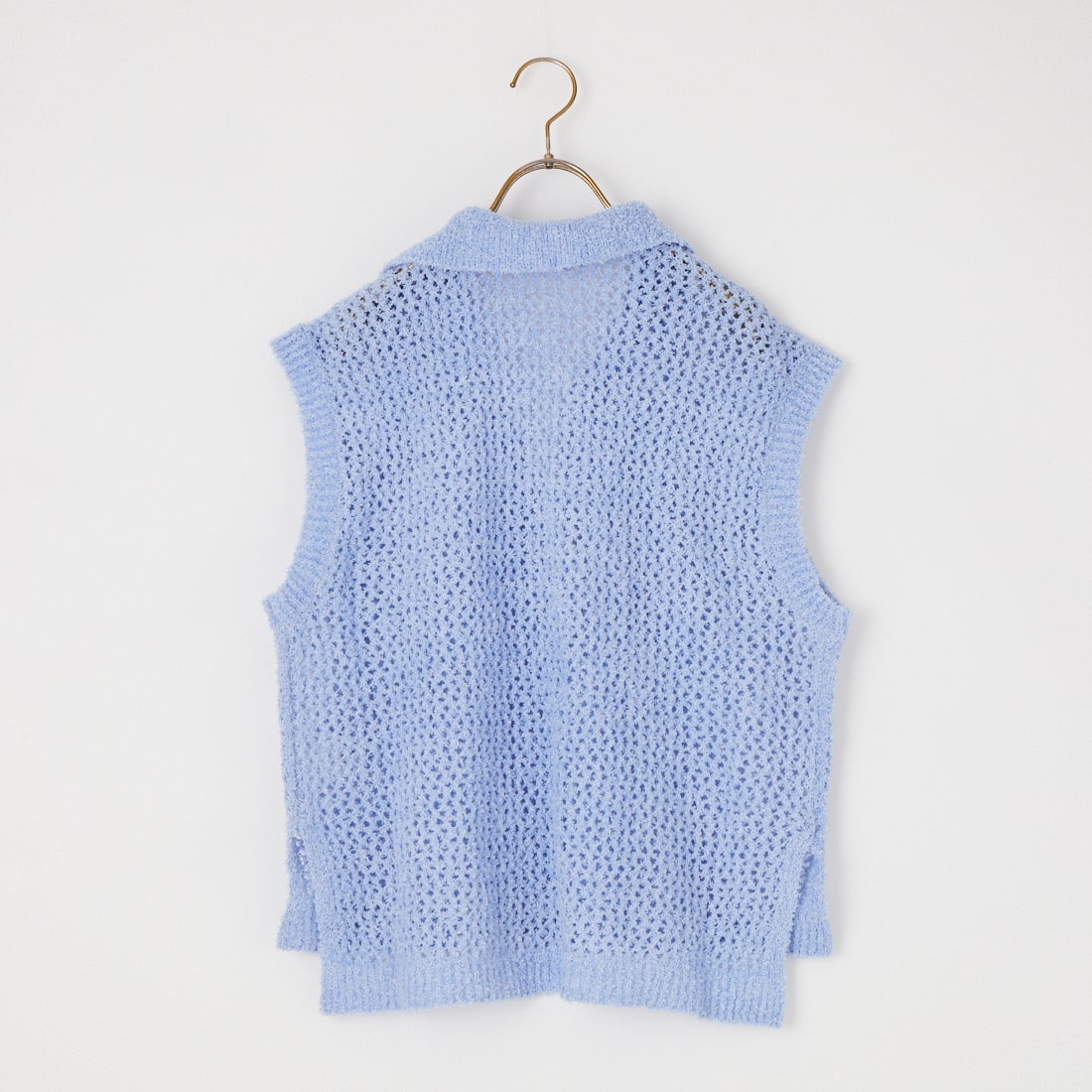 Jeans Factory Clothes [ジーンズファクトリークローズ] メッシュポロニット [11267815] 072 ｻｯｸｽ