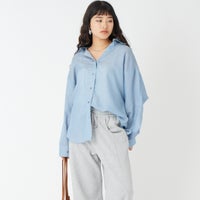 ﾌﾞﾙｰ&&モデル身長：162cm 着用サイズ：F&&