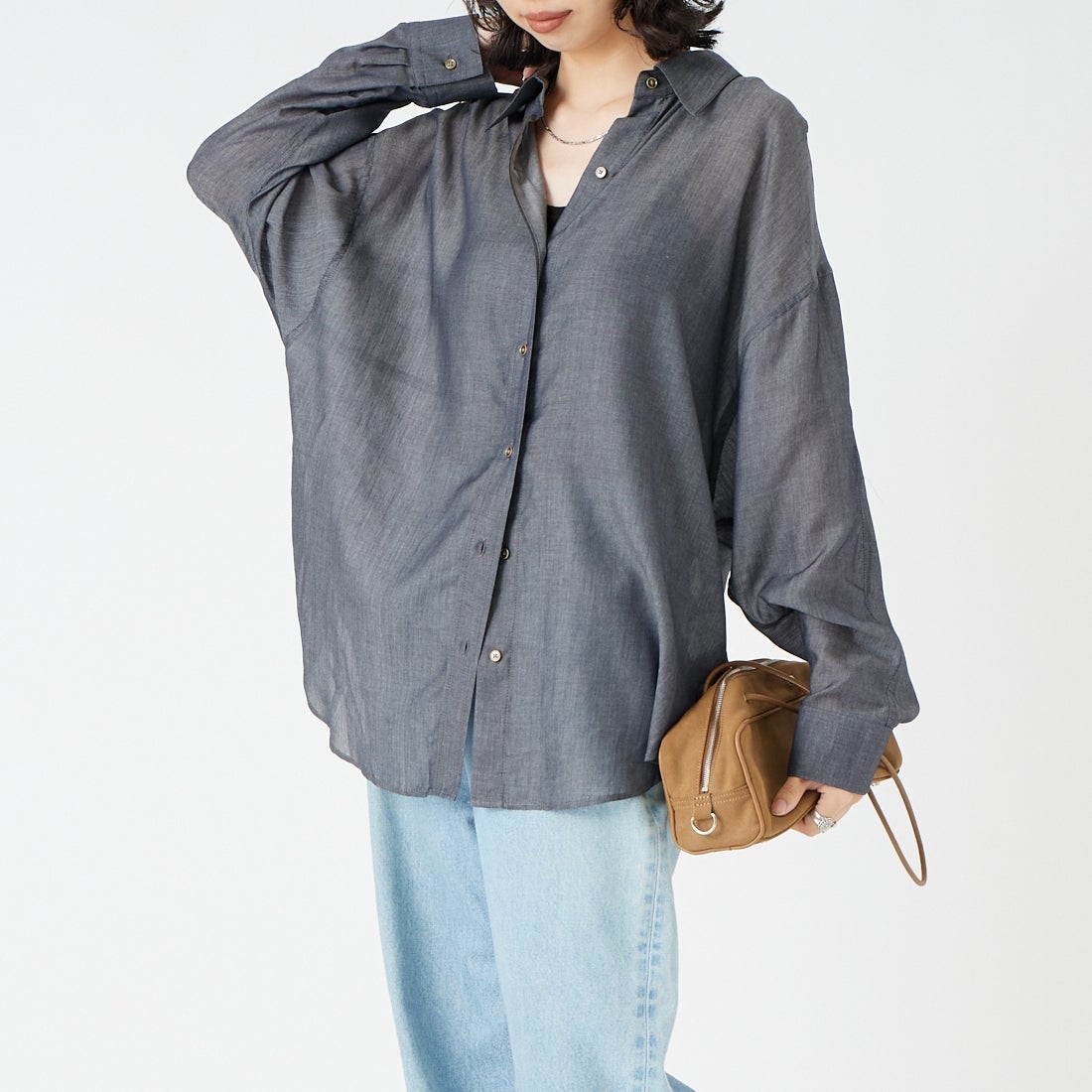 Jeans Factory Clothes [ジーンズファクトリークローズ] シアーデニムシャツ [25BL-191] ﾌﾞﾙｰ