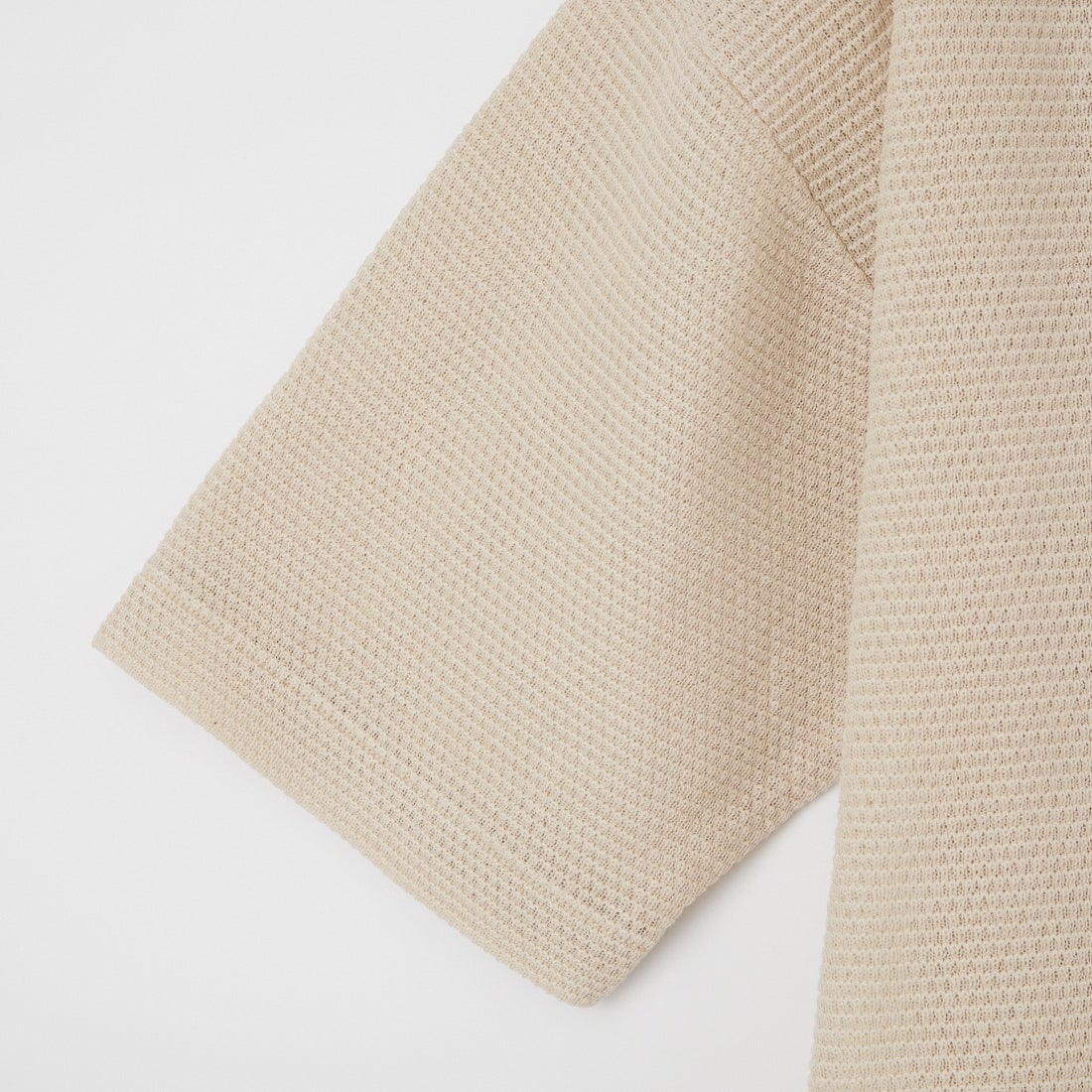SLICK [スリック] リネンミックス シアーメッシュニット スキッパーポロシャツ [5250264] 902 ECRU
