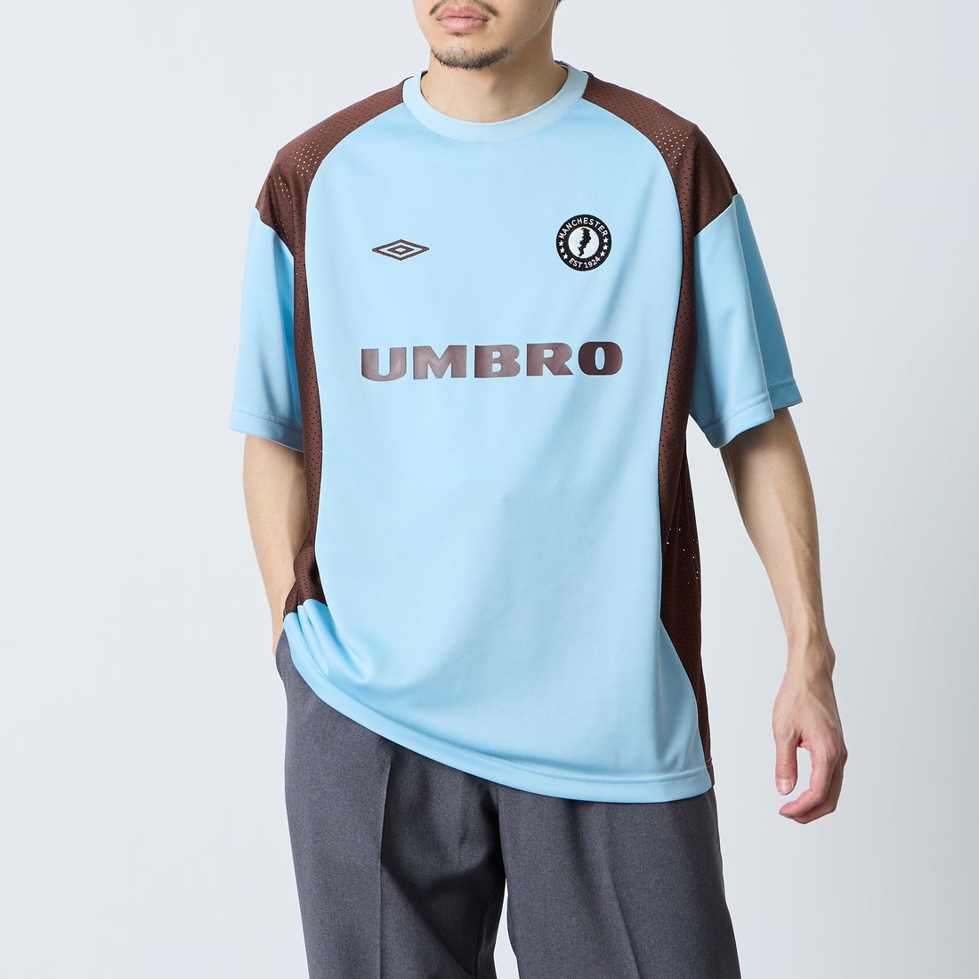 BLUE&&モデル身長：168cm 着用サイズ：L&&