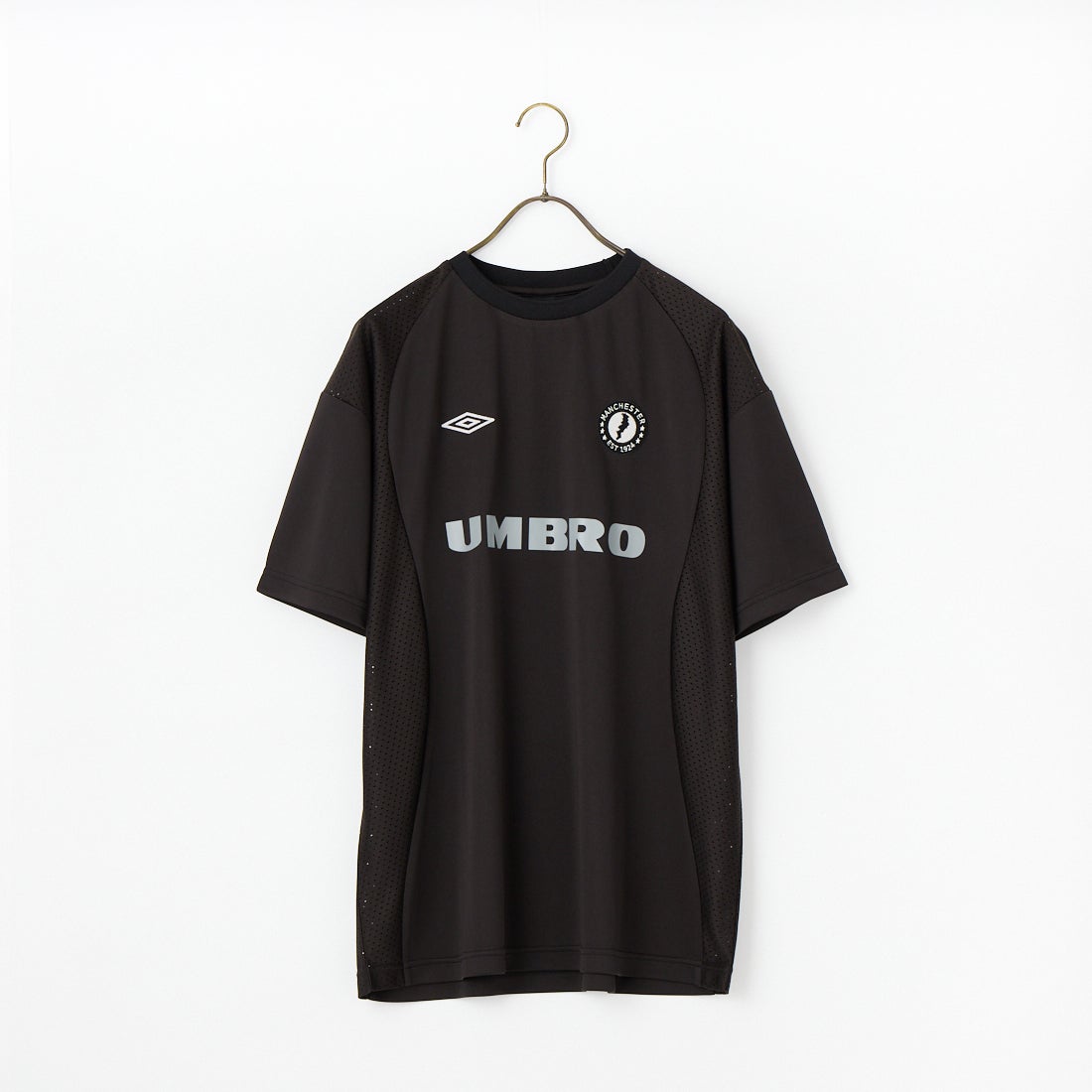 UMBRO [アンブロ] 別注 メッシュ切り替え ゲームシャツ [UMNK26SS-GS01-JF] BLACK