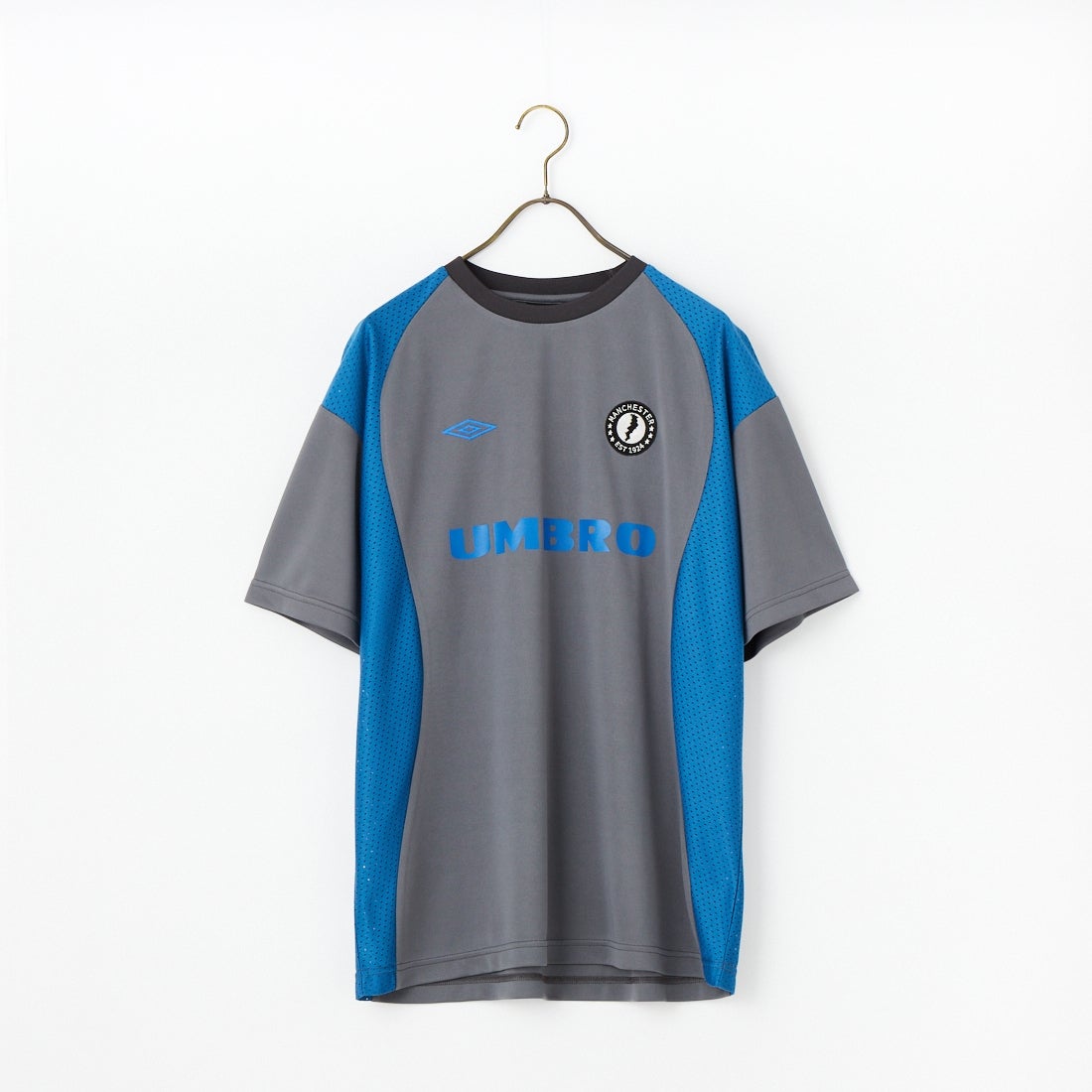 UMBRO [アンブロ] 別注 メッシュ切り替え ゲームシャツ [UMNK26SS-GS01-JF] CHARCOAL