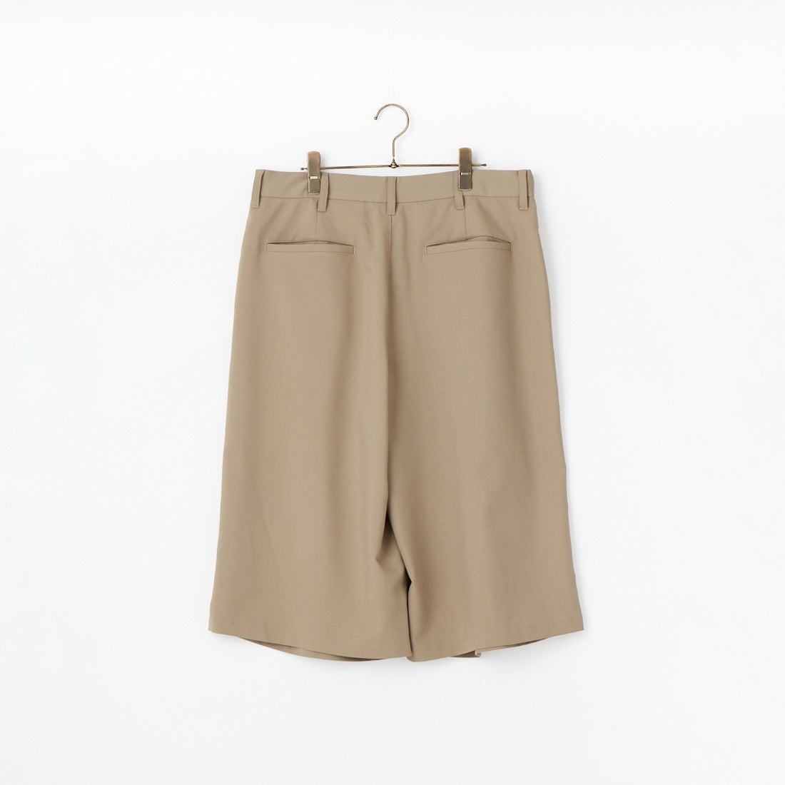 UMBRO [アンブロ] 別注 ワンポイント刺繍ロゴ バギーショートパンツ [17026S-PT01NK-JF] BEIGE