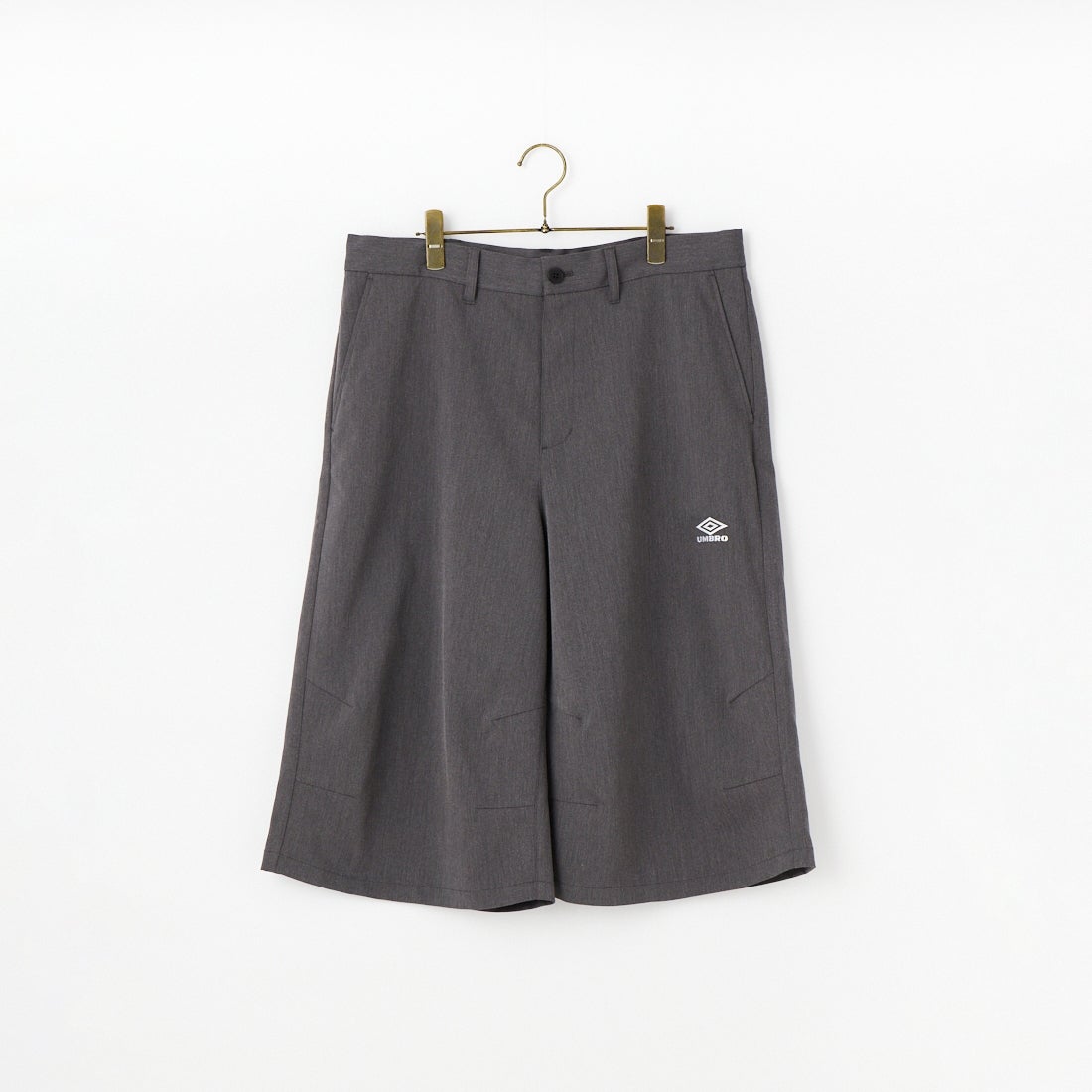 UMBRO [アンブロ] 別注 ワンポイント刺繍ロゴ バギーショートパンツ [17026S-PT01NK-JF] GRAY