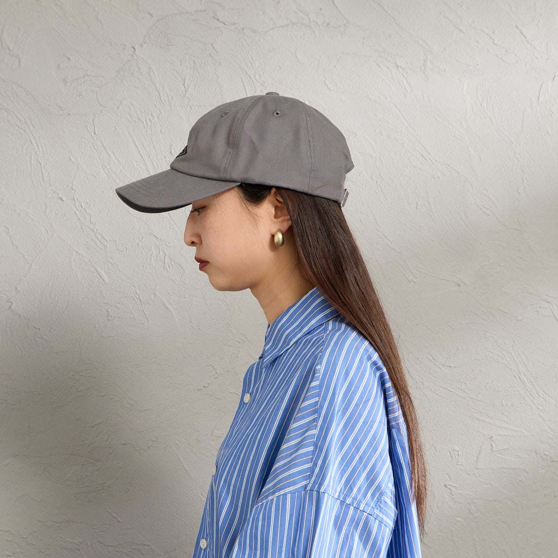 UMBRO [アンブロ] 別注 ワンポイント刺繍ロゴキャップ [SLG-05164-JF] 34 CHARCOA